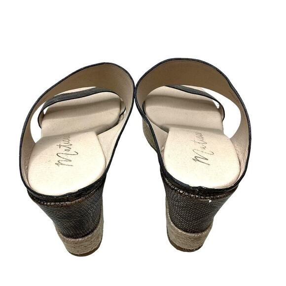 Matisse Flora Espadrille Platform Wedge Sandal Snake Print Leather Size 9 - Picture 4 of 7